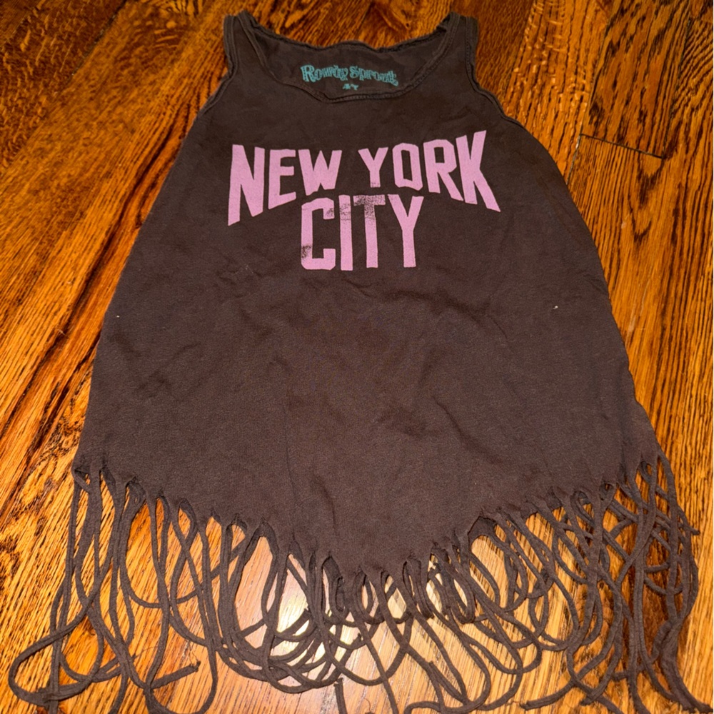 Rowdy Sprout NYC Fringe Tank Top | BUNDLE TO SAVE